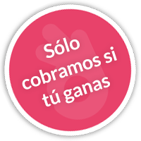 Sólo cobramos si tú ganas
